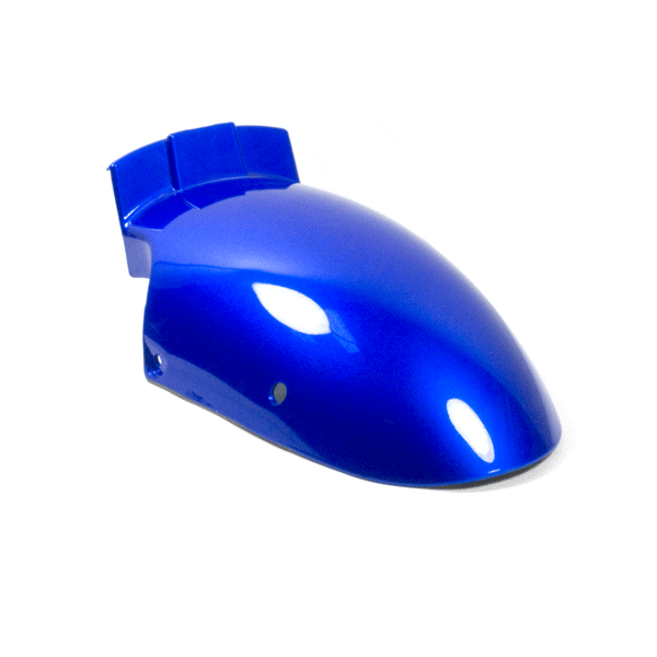 Front Metallic Blue Mudguard Rear Part