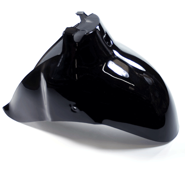 Front Metallic Black Mudguard for YY125T-19, ZN125T-E, ZN125T-K, ZN50QT-K