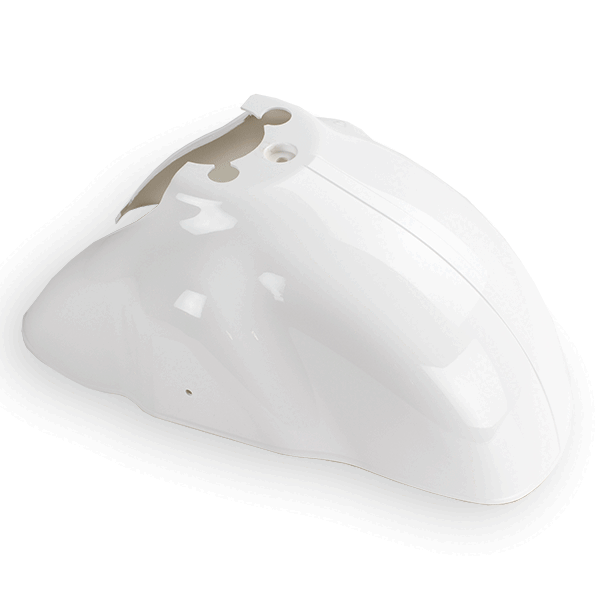 Front White Mudguard for FT50QT-27, FT125T-27, ZN125T-27, ZN50QT-27, FT125T