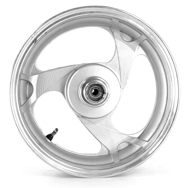 Front Silver 3 Spoke Wheel 12 x 3.50inch (Disc Brake) for YB50QT-9