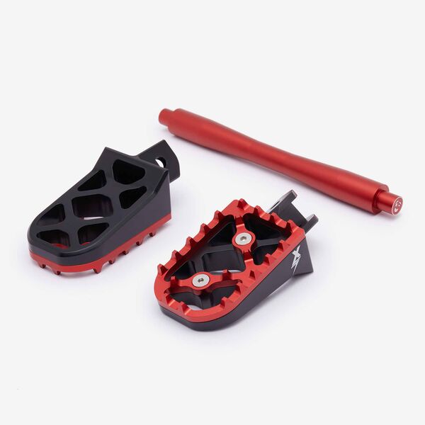 EBMX Premium Foot Peg And Brace Set for Light_bee Red