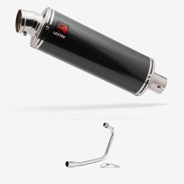 Lextek Matt OP8C Exhaust System 350mm for Lexmoto ZSB 125